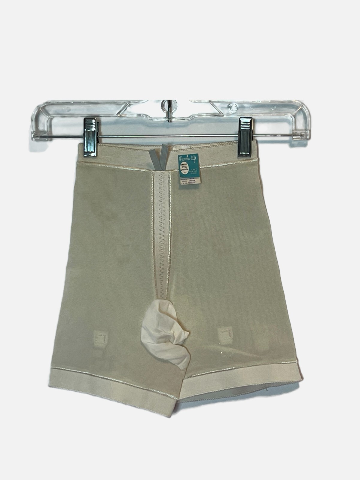 Vtg Girdle Large White Metal Garter Magic Perma Lift