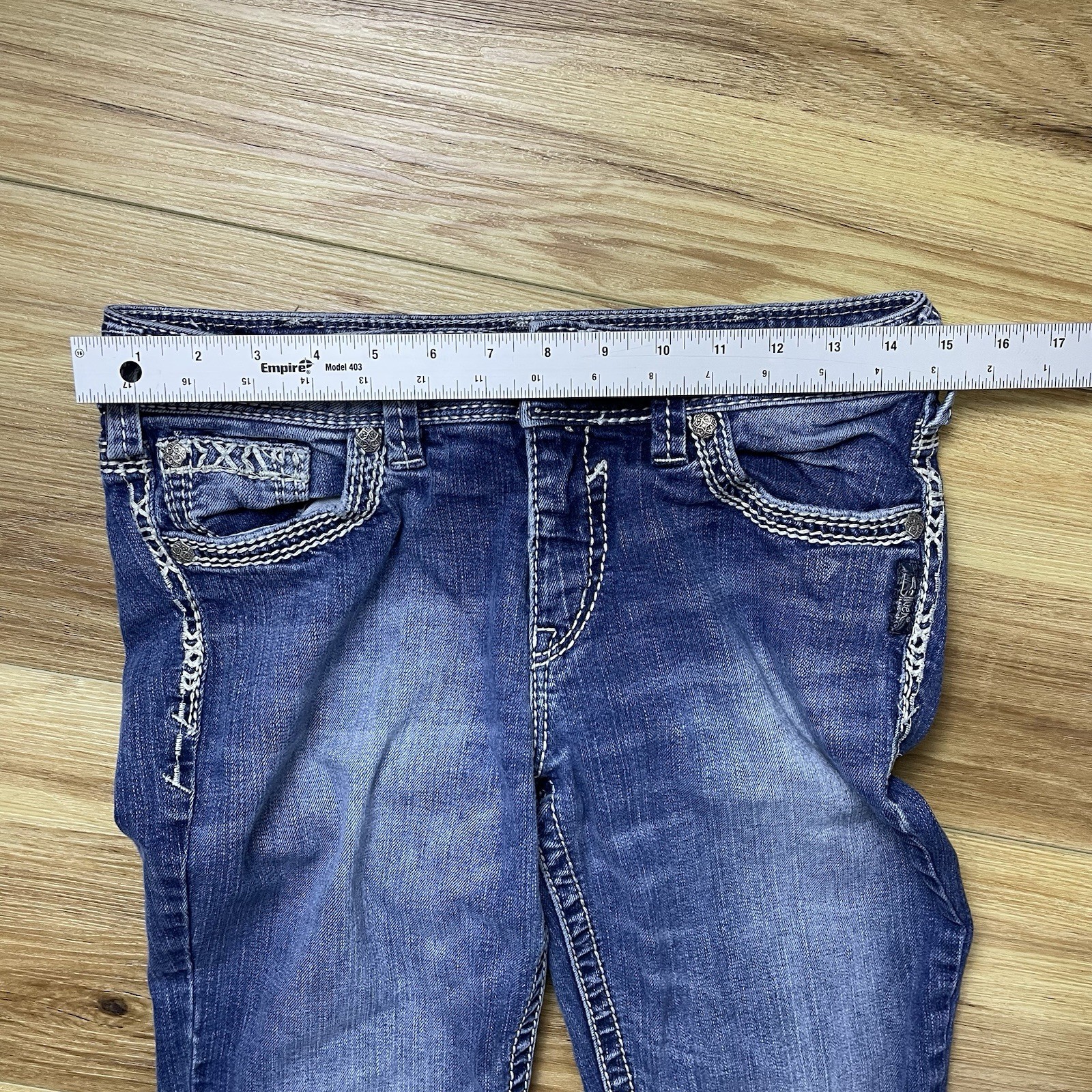 Silver Suki Low Rise Boot Cut Jeans Size 30/31 Y2K Vintage