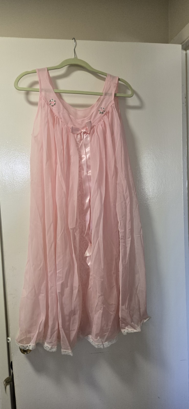 Gantner Vintage Pink Slip Lingerie Dress, Size M, Regular Fit Slip Style