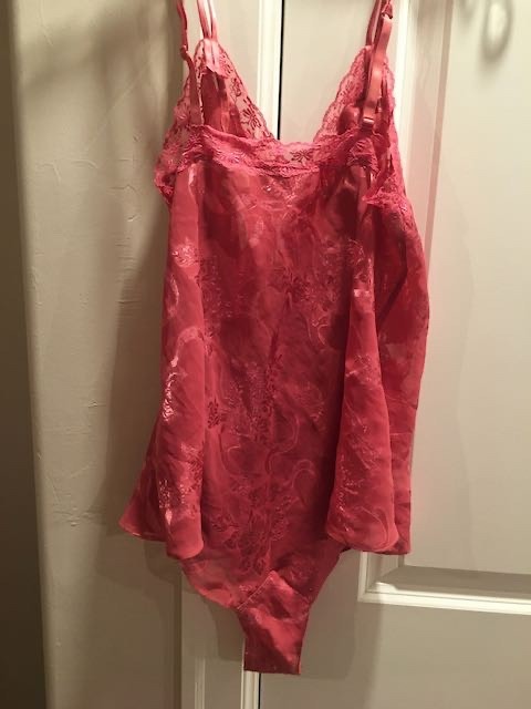 Gold Label Victoria’s Secret Lingerie Mauve Satin Teddy NWT Medium Vintage