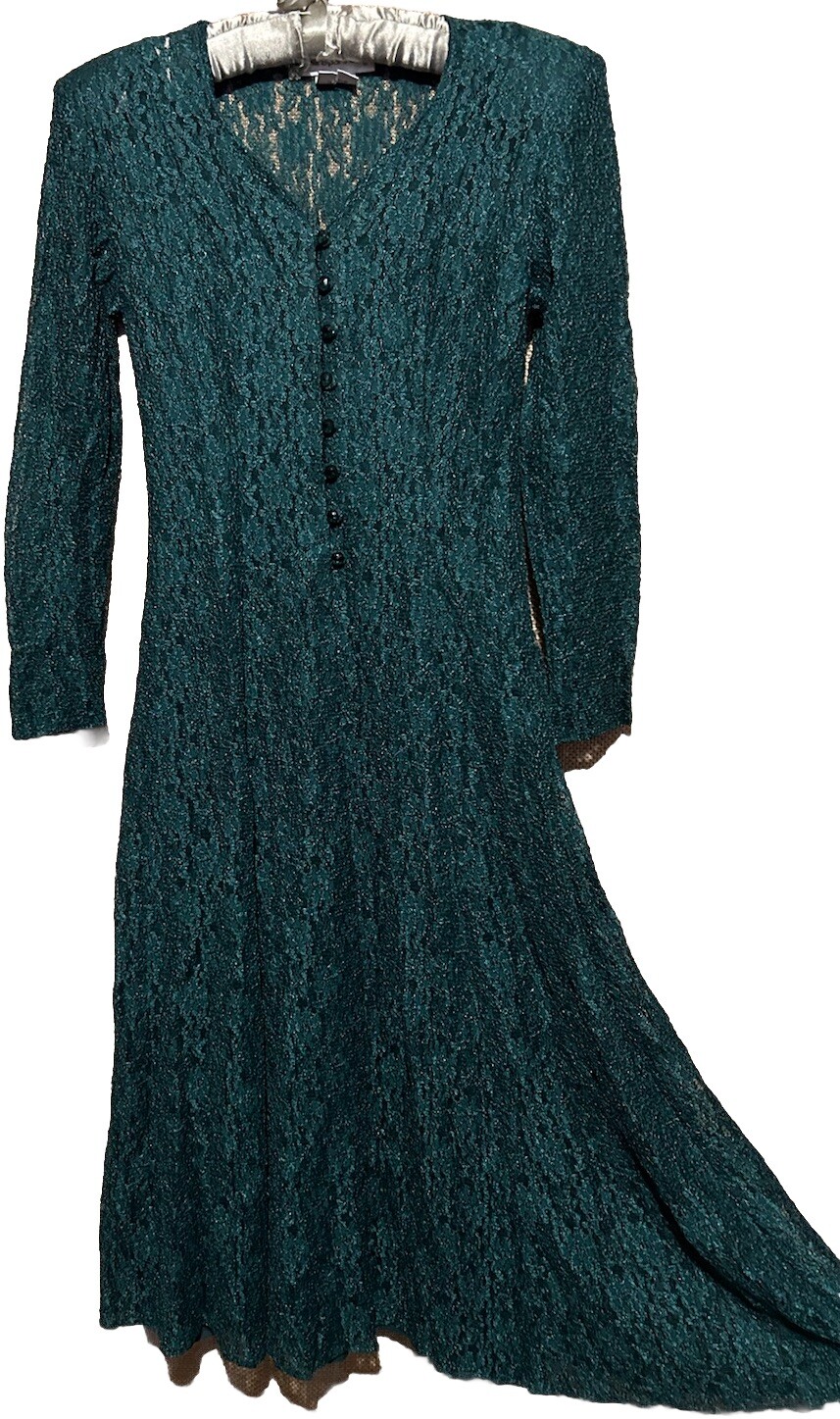 Paris Sport Club Dress S Green Corset Lace Up Whimsigoth Witchy Vintage Y2K 90s