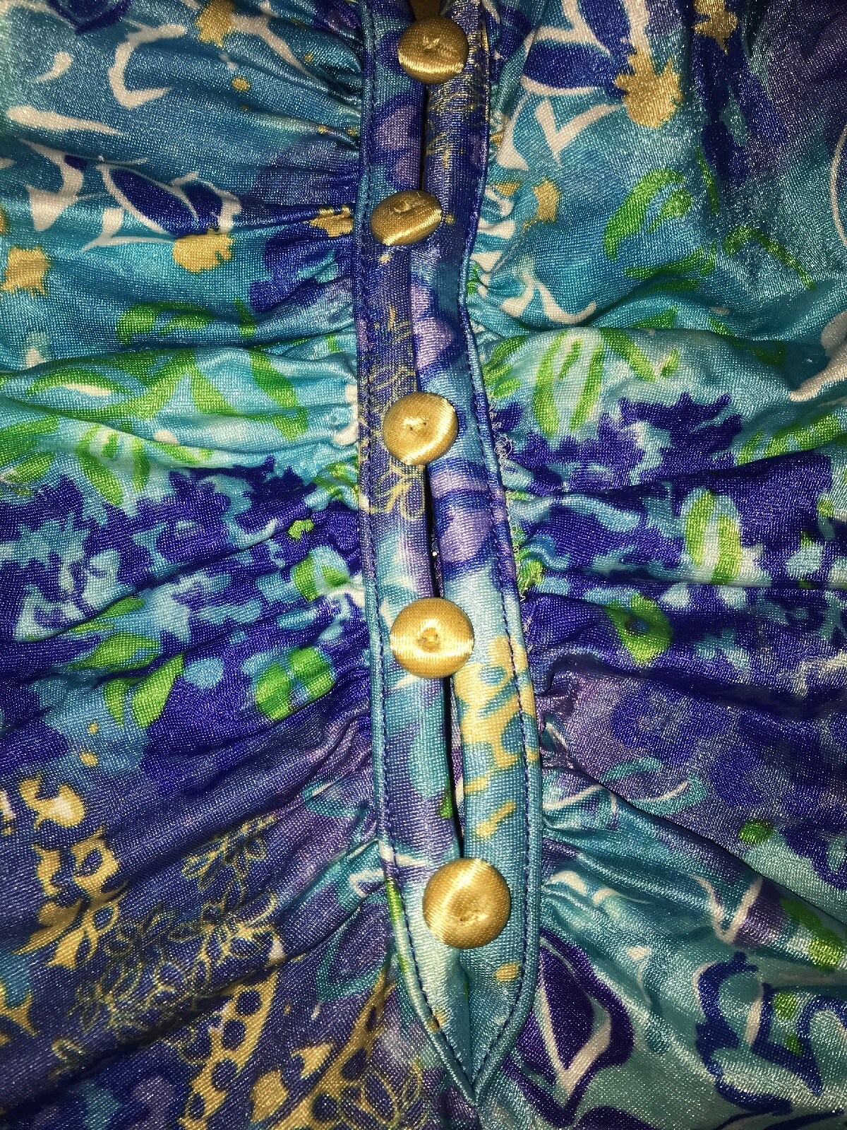 Vtg 1950’s 60s Robby Len Tropical One Piece Swimsuit Size 12