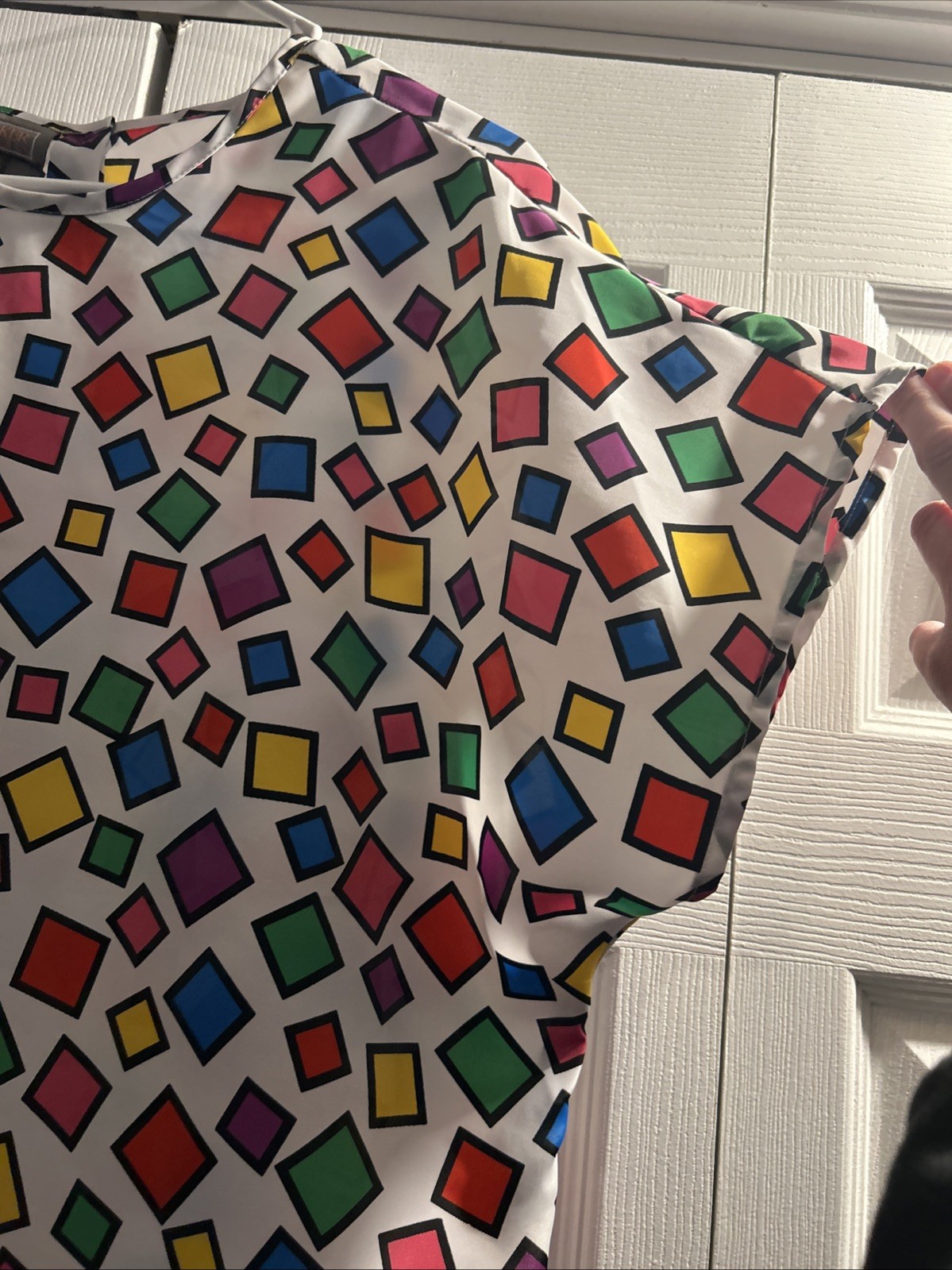 Vintage 80s Liz Baker Essentials Colorful Size 1X Polyester