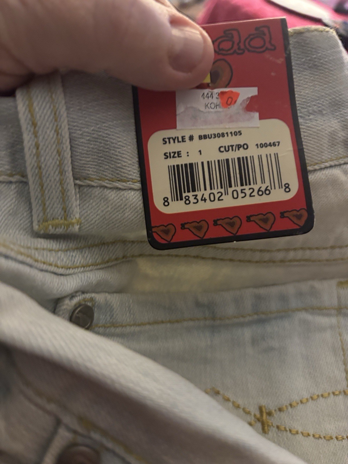 Vintage Mudd Basic Cropped Jeans Womens Juniors 1 Light Blue NWT
