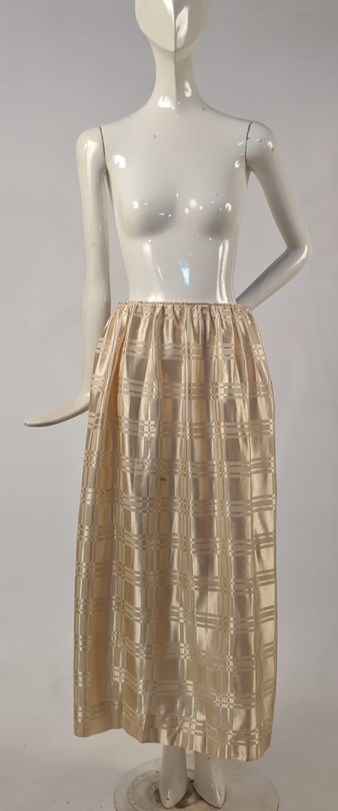 EDWARDIAN TEENS WINDOWPANE SATIN SKIRT 
