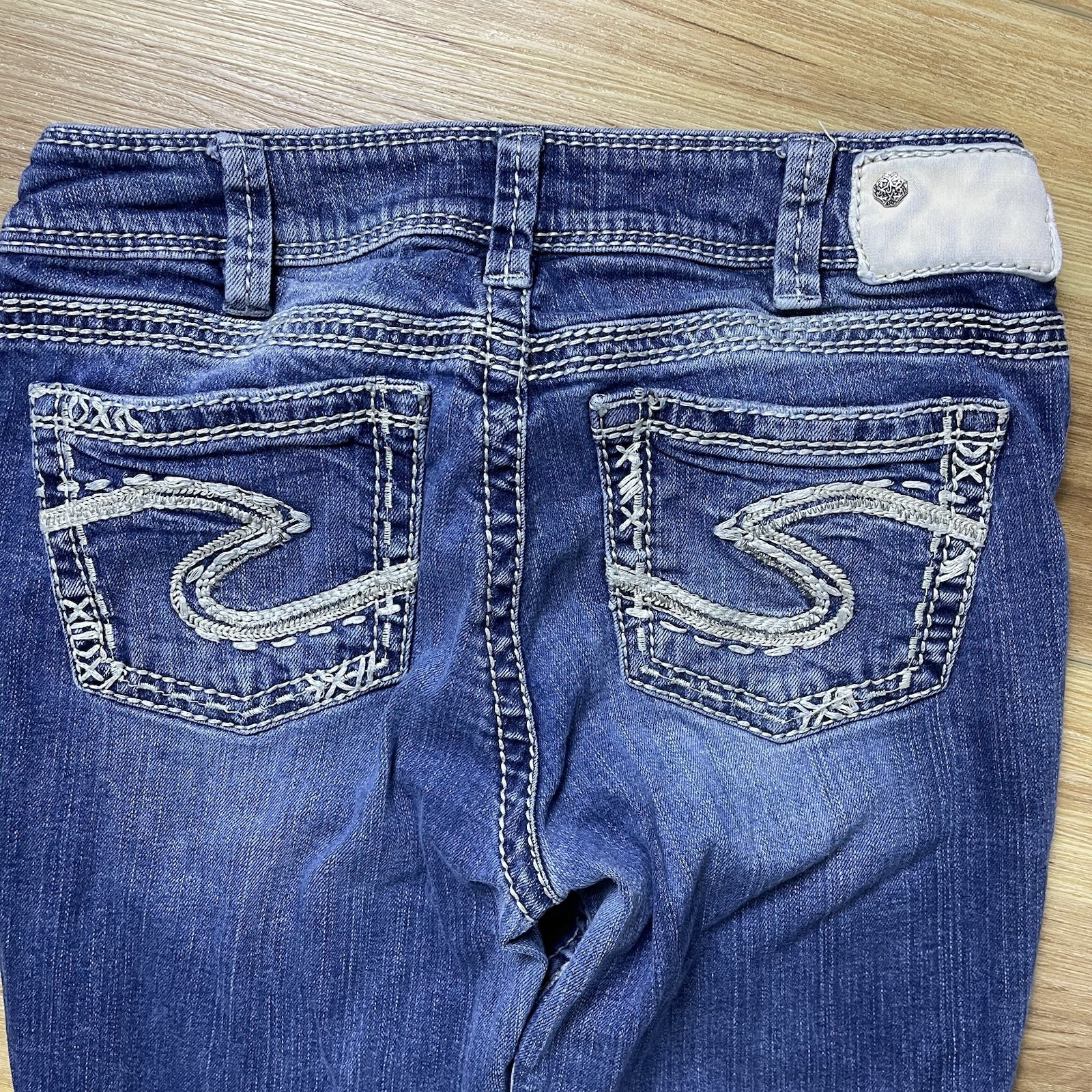 Silver Suki Low Rise Boot Cut Jeans Size 30/31 Y2K Vintage