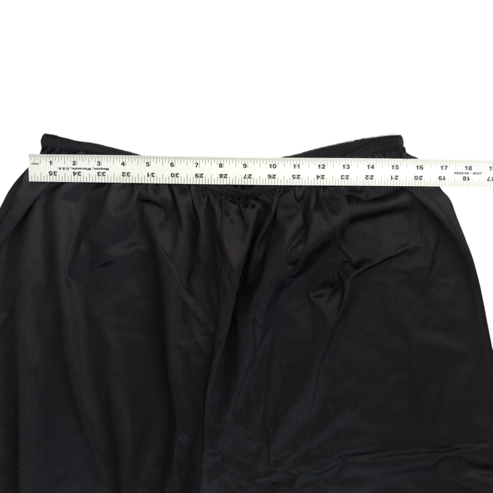 Vintage PerfectForm Nylon Pettipants Size 22/24 Black Slip Shorts Sissy 27” Long