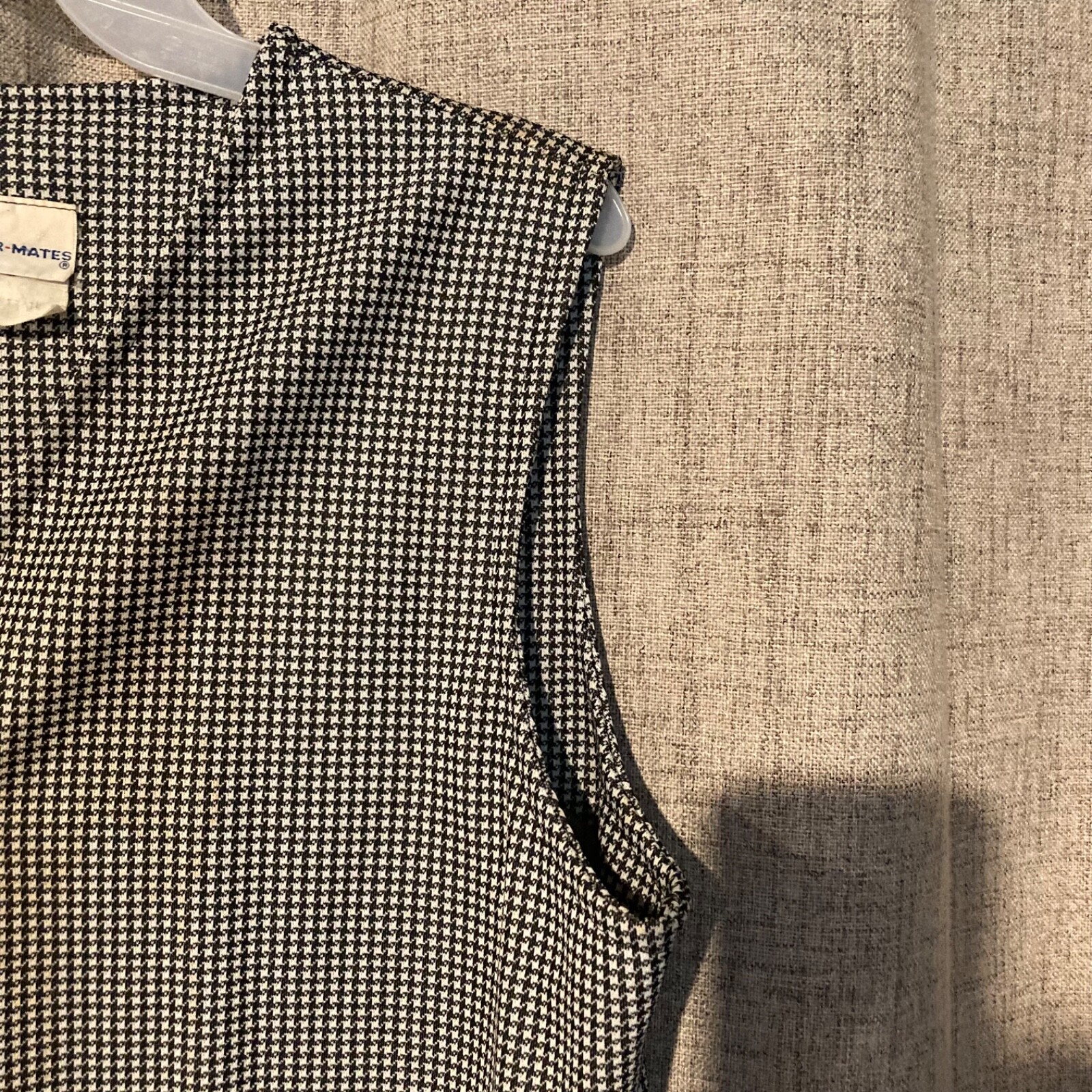 1980s Caper -Mates sleeve less checkered vest szL