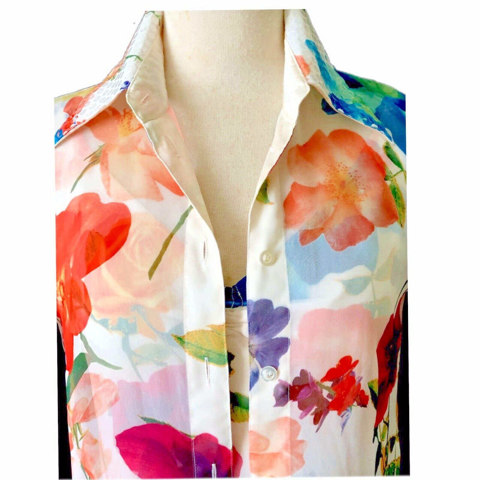 Vintage ESCADA Floral Chiffon 3 PC Ensemble w Sequins SZ 34 US S/M – NWOT