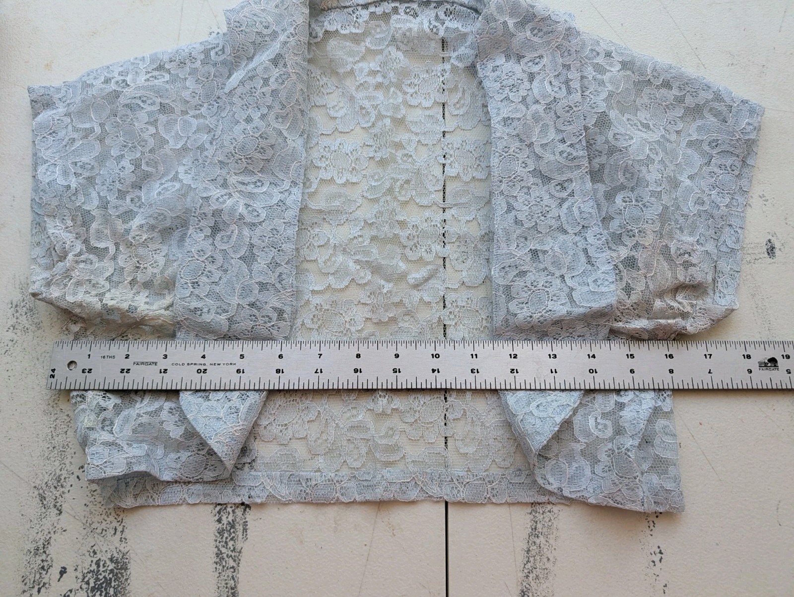 1950s Prom Dress W Lace Bolero Pale Blue Ruffles Fit And Flare