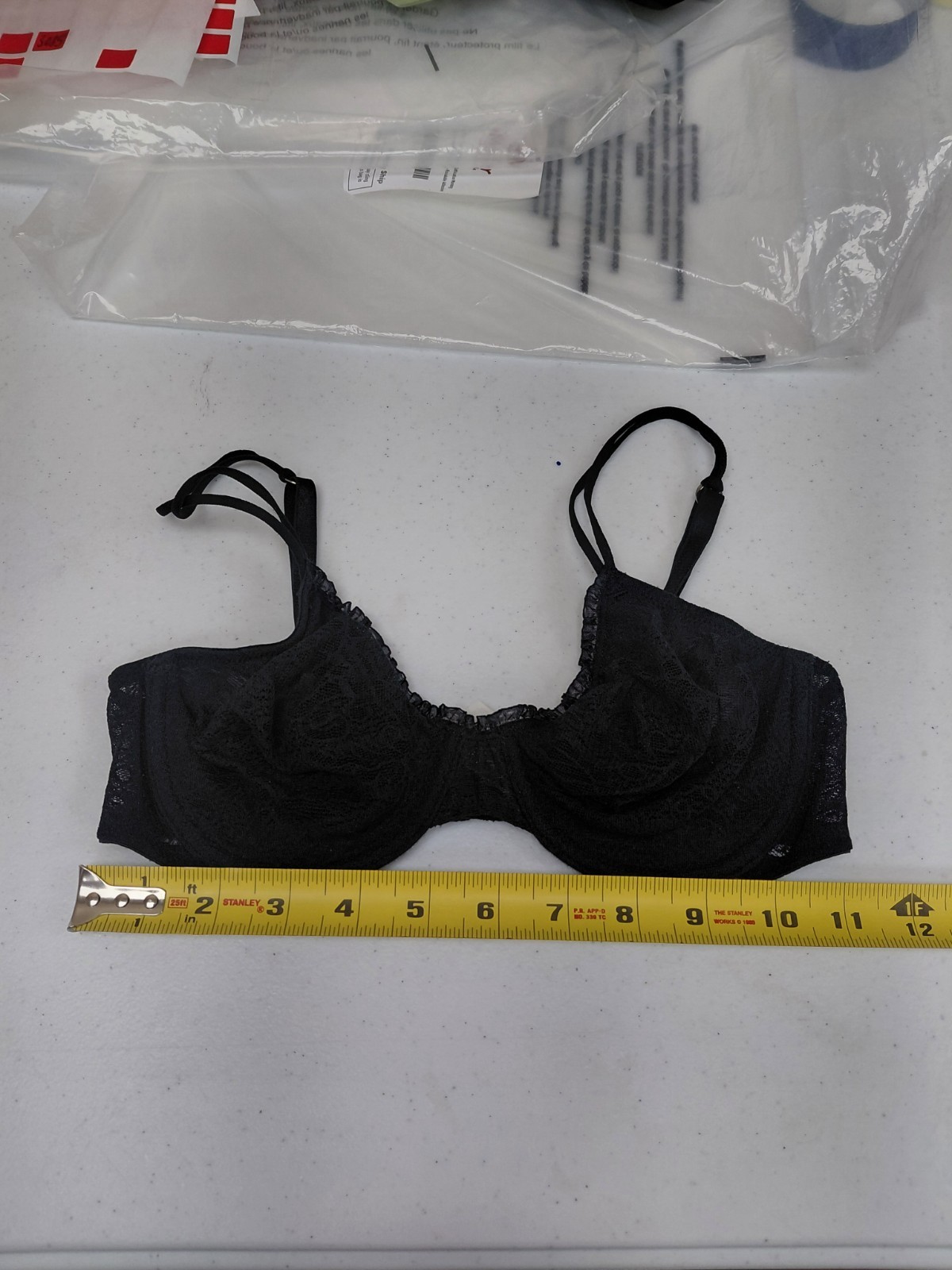 Vintage Wacoal Black Bra Size 34B