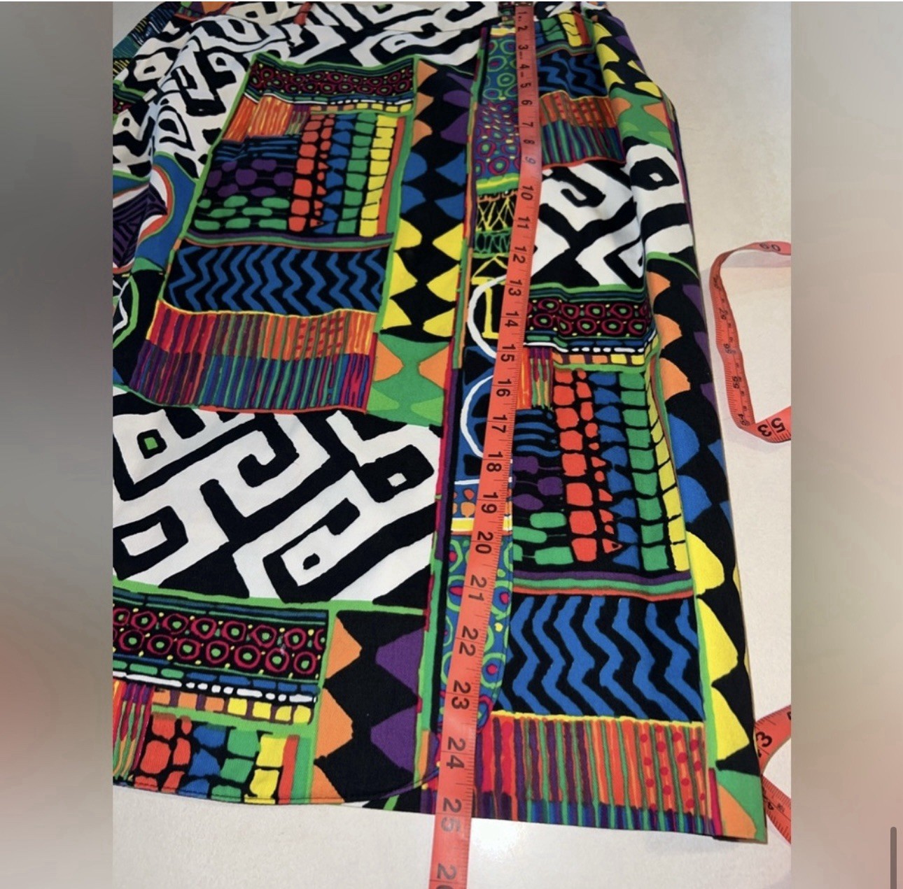 Vintage Givenchy En Plus Jacket and Skirt Set 10 Abstract Colorful 80s 90s