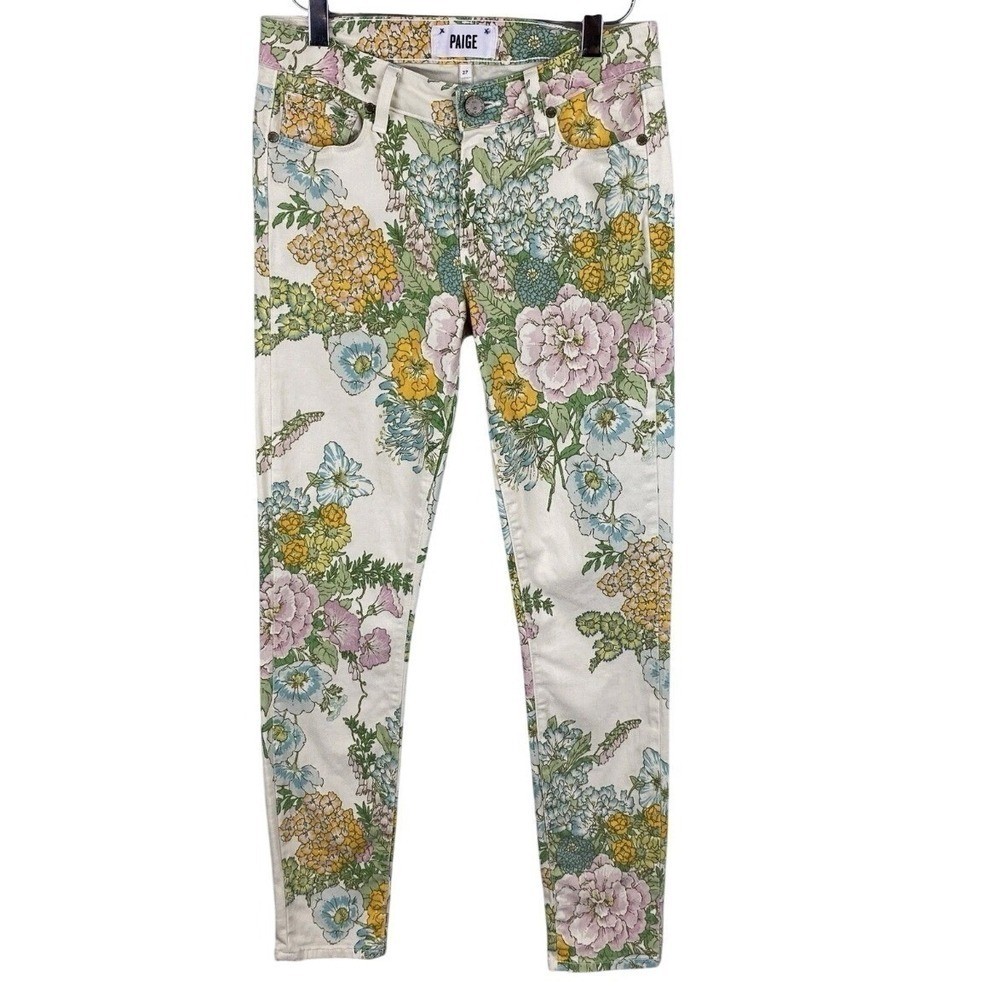 PAIGE Denim Vintage Boho Floral Verdugo Skinny Jeans Women’s 28