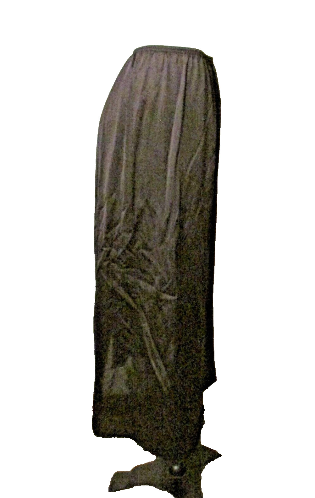 Vassarette 11-122 Black Silky Nylon Lace Trim 32″ Half Slip Petticoat M USA made