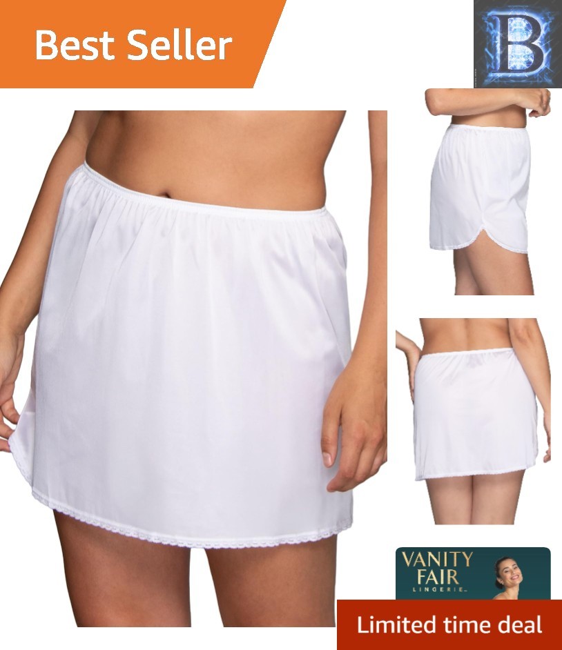 Draping Lace Detail Women’s Half Slip – Mid Thigh Length & Machine Washable