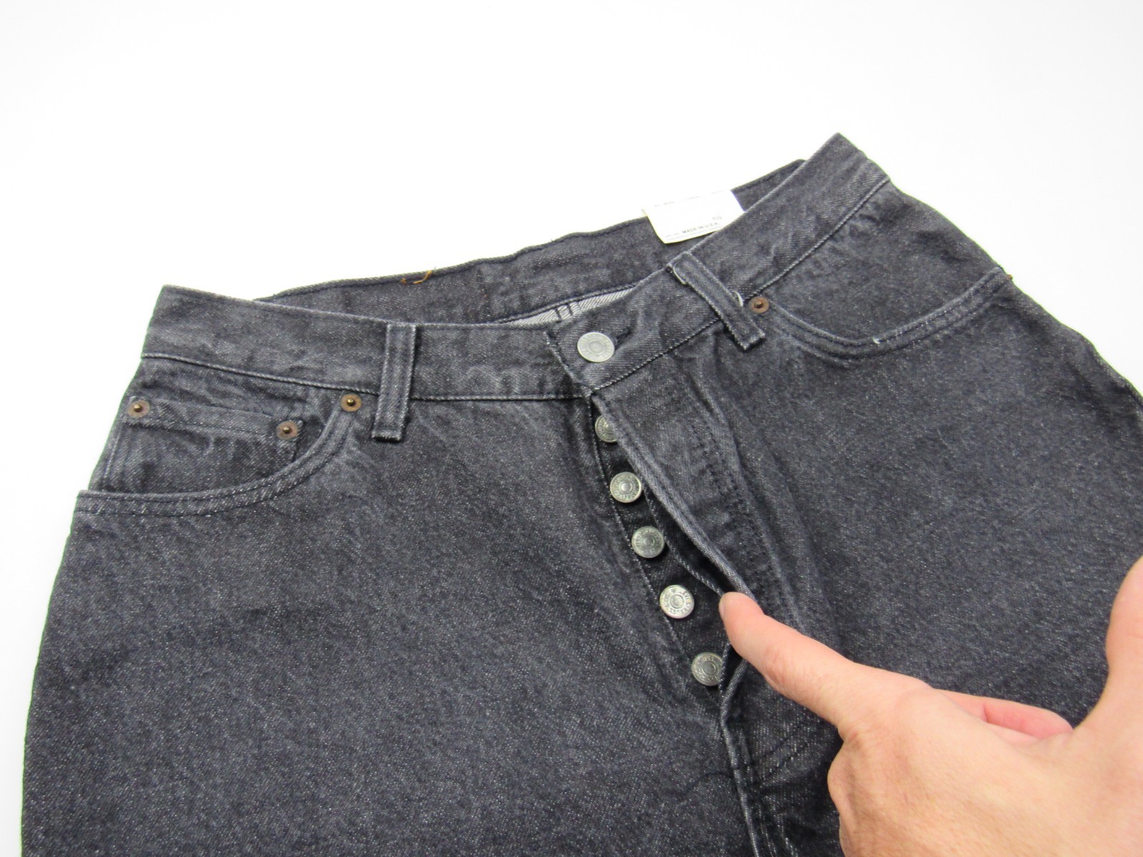 Vtg NOS NWT 80s Women’s Levi’s 16 501 USA Made Mom Jeans 14 / 29.5 x 29.25 Black