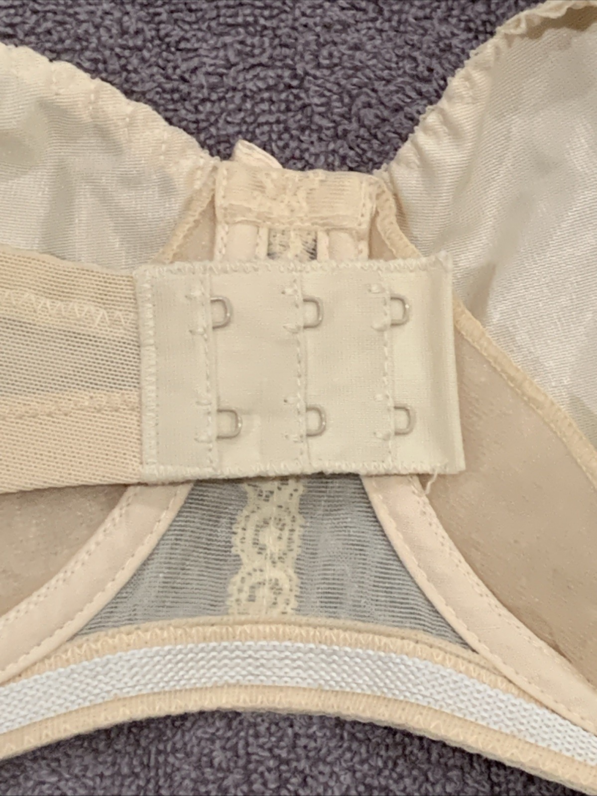 Vintage Exquisite Form Strapless Beige Bra #670 Size 42D NWT