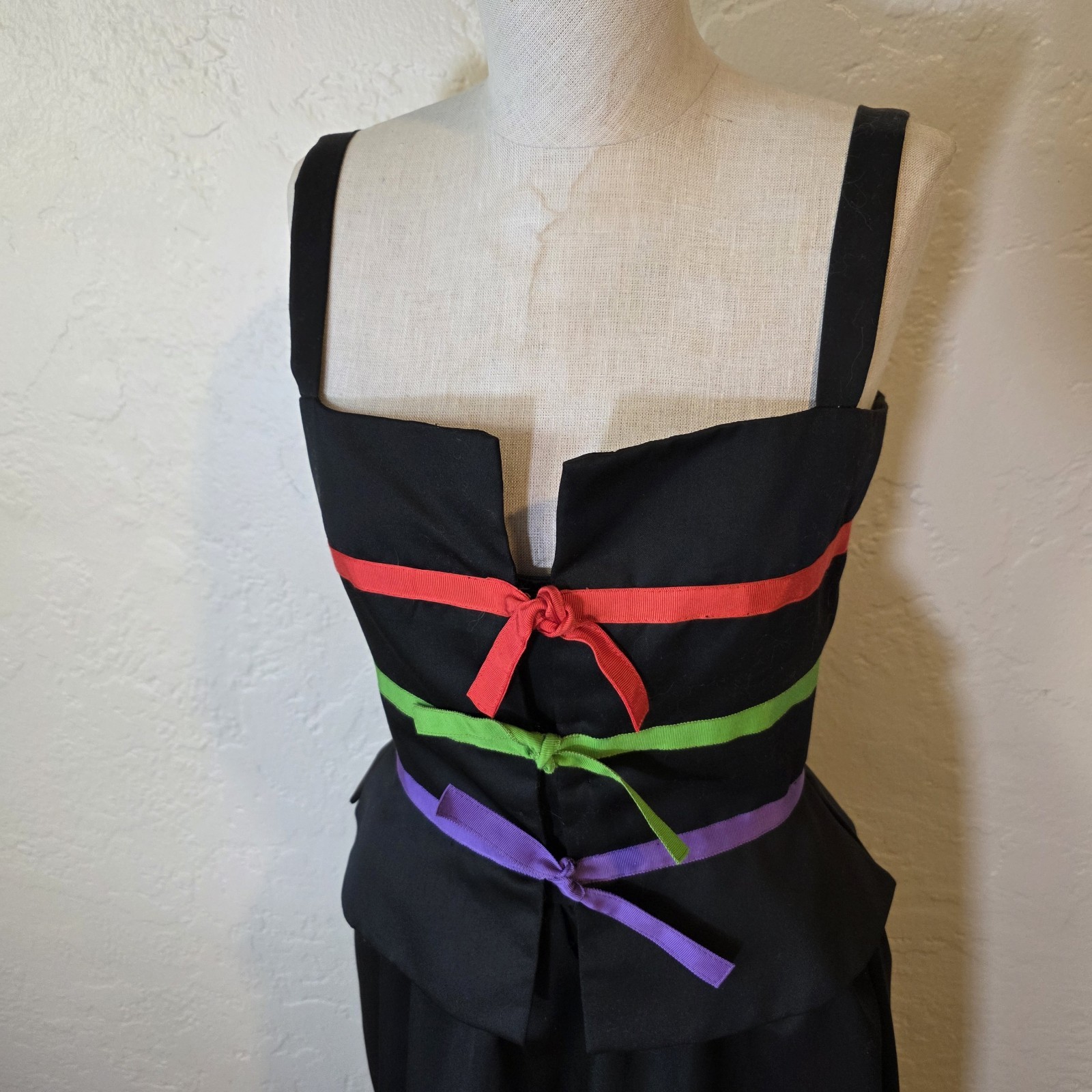 S RARE Vintage Anthony Muto American Designer 2 PC Vintage Skirt Set Beautiful