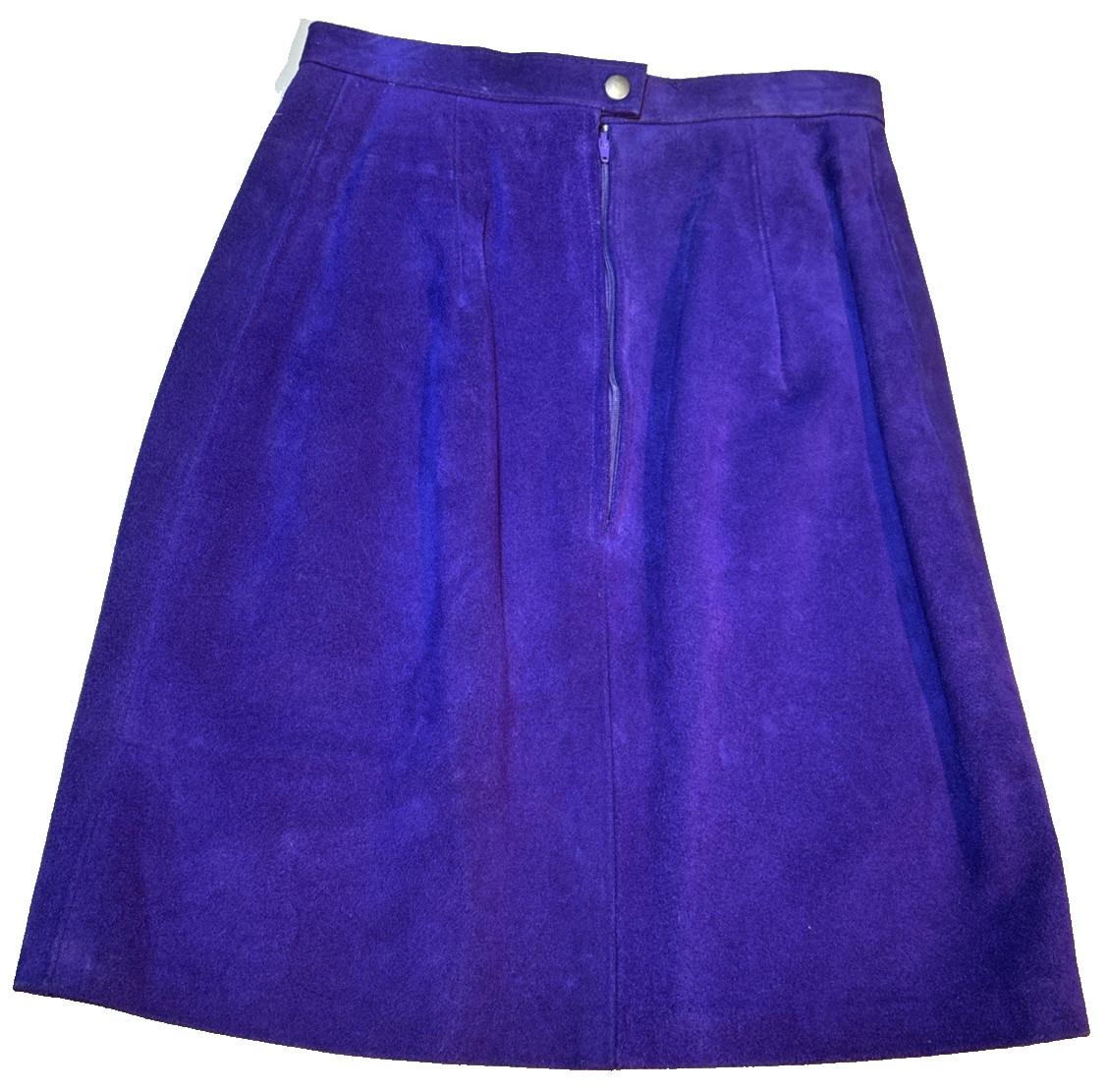 Suede Skirt Split Cowhide Outerwear By Phoenix 3/4 23×18 Purple USA Vintage