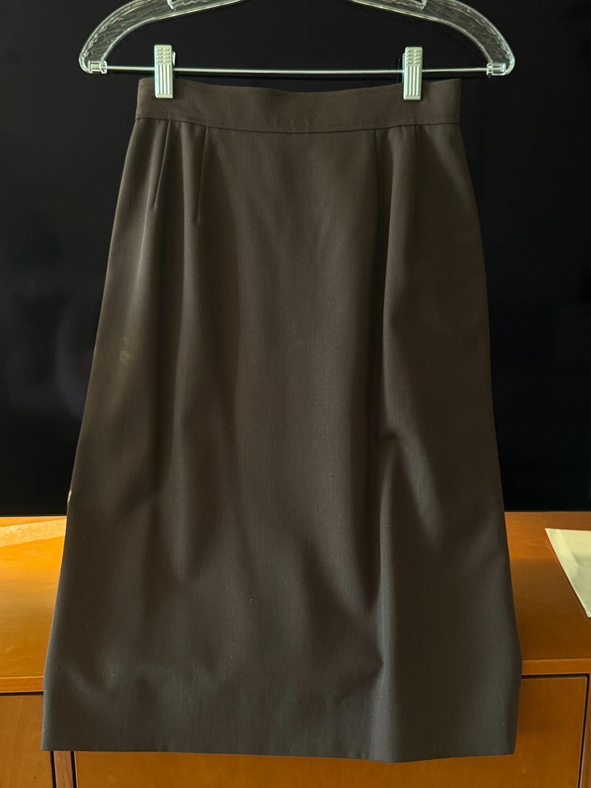 Vintage Chloé Olive-Brown Skirt Suit | Gold Rose Buttons | EU 40 (US 8-10)