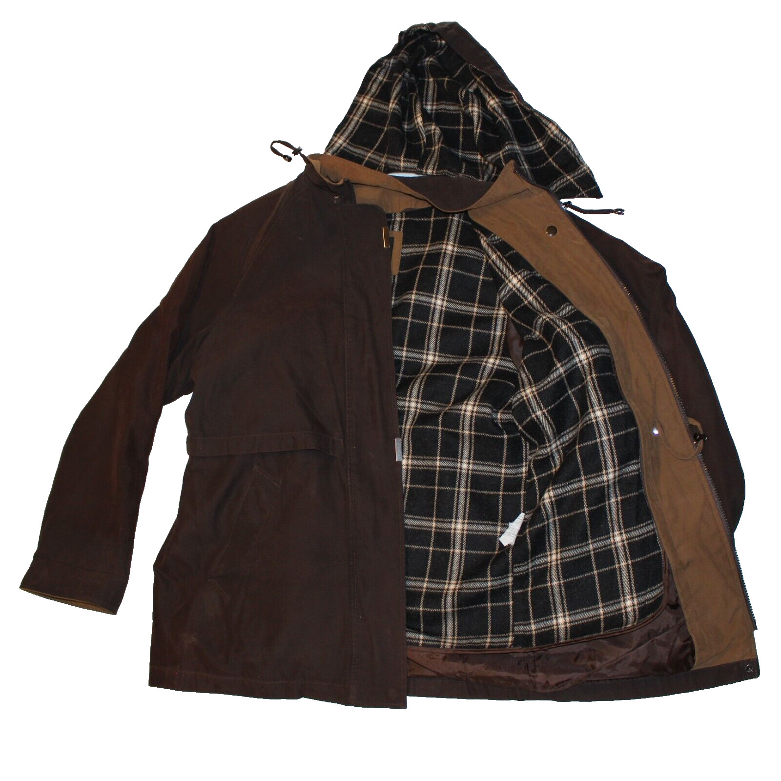 Vtg Brown Chore Coat Barn Suede Jacket BRAETAN M Bomber – Blanket Flannel READ