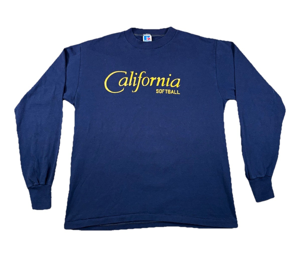 Vintage Russell Athletic California Softball Long Sleeve T-Shirt • Women’s M