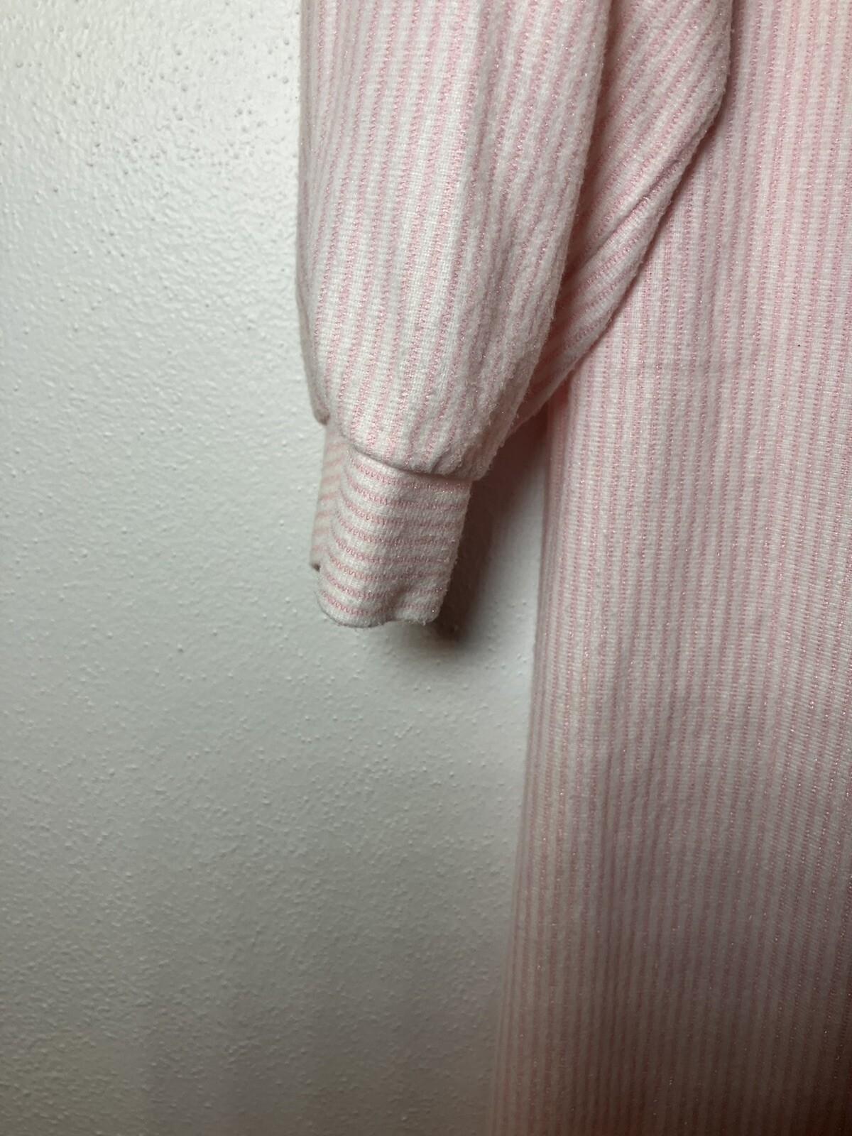 Vintage Grannycore Cottage Core Nostalgic Long Nightgown Pink M USA Quiet Moment