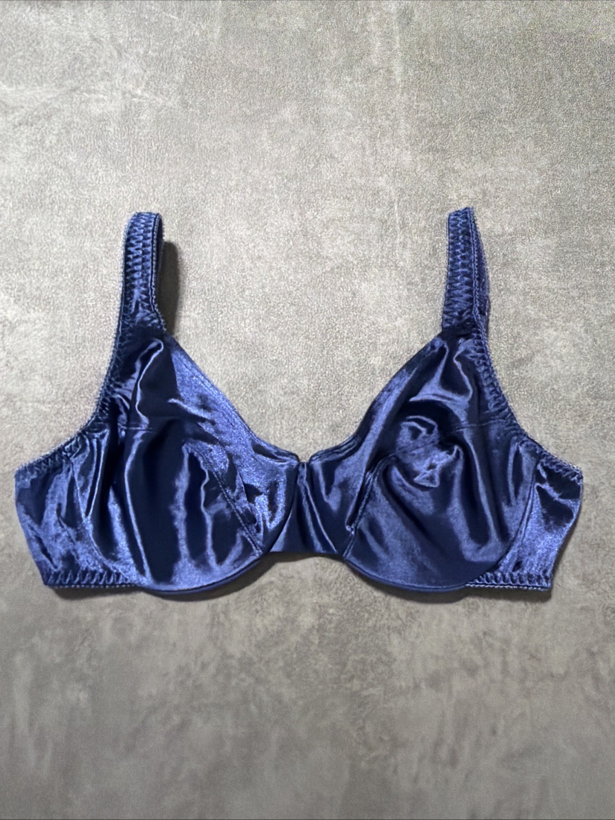 Vintage Vassarette 75-144 Second Skin Bra Navy 34C
