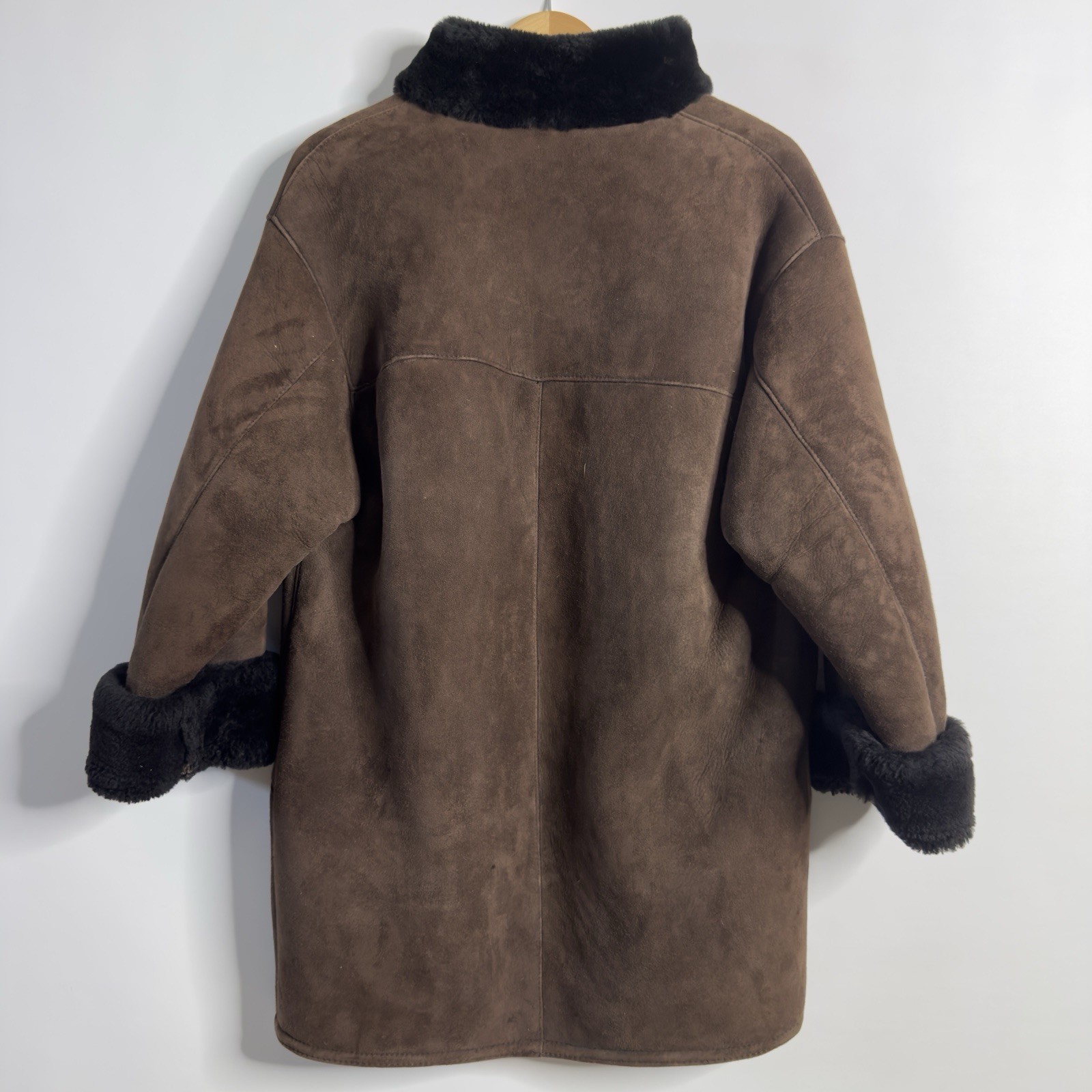 Vintage Shearing Sheepskin Coat Women’s S Brown Bergdorf Goodman Searle Blatt