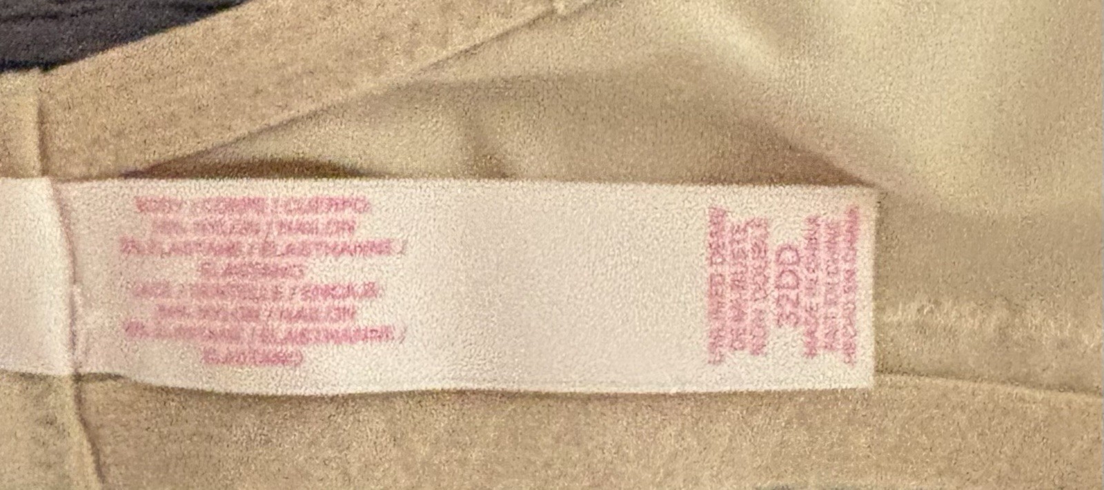 VICTORIA’S SECRET Unlined Demi Beige Lace Trim Bra Womens 32DD NWOT