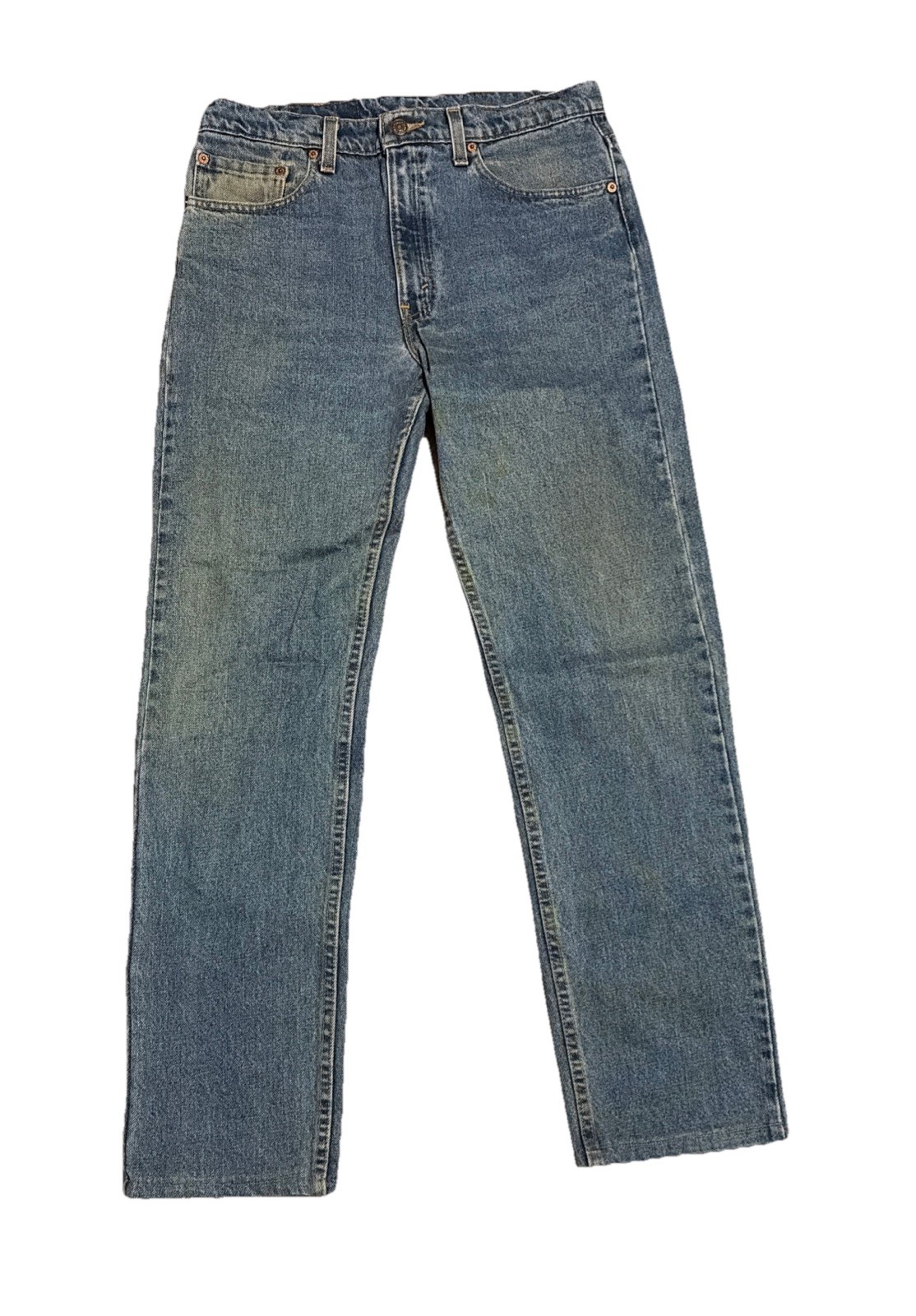 Vintage Levis 505 Womens 32×30.5 Blue Jeans Denim Straight Medium Wash USA Made