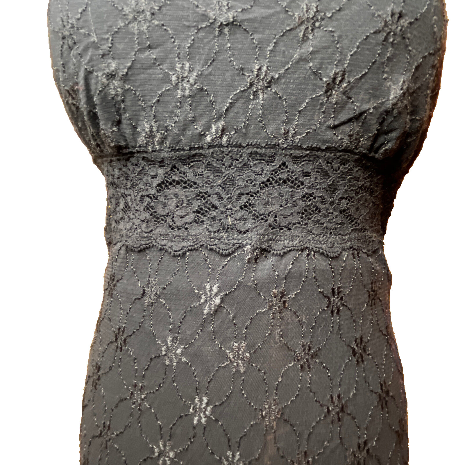 2000 Betsey Johnson Rosette Swiss Dot Daisy Dress Y2K Slipdress Gothic Grunge