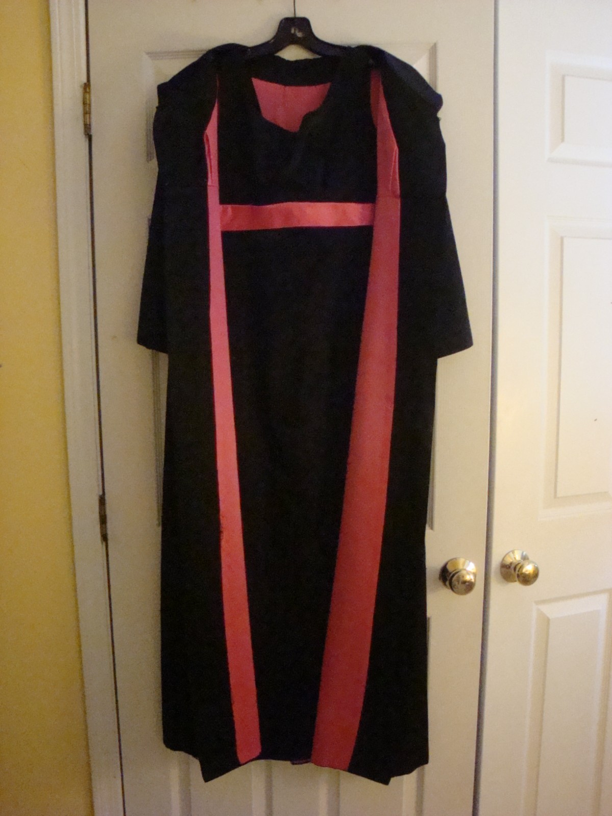 Vintage 1960s Mira Originals Black Satin Dress and Coat with Pink Embellishments