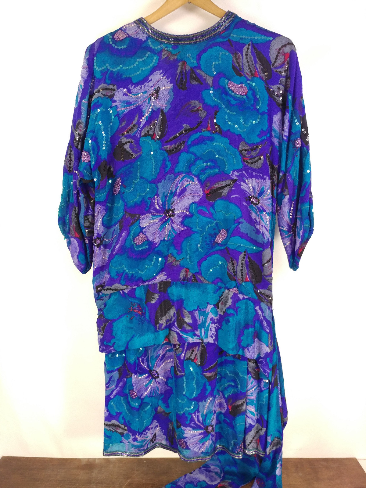 Judith Ann Creations for Neiman Marcus 2 Piece 100% Silk Skirt Blouse Dress Sm