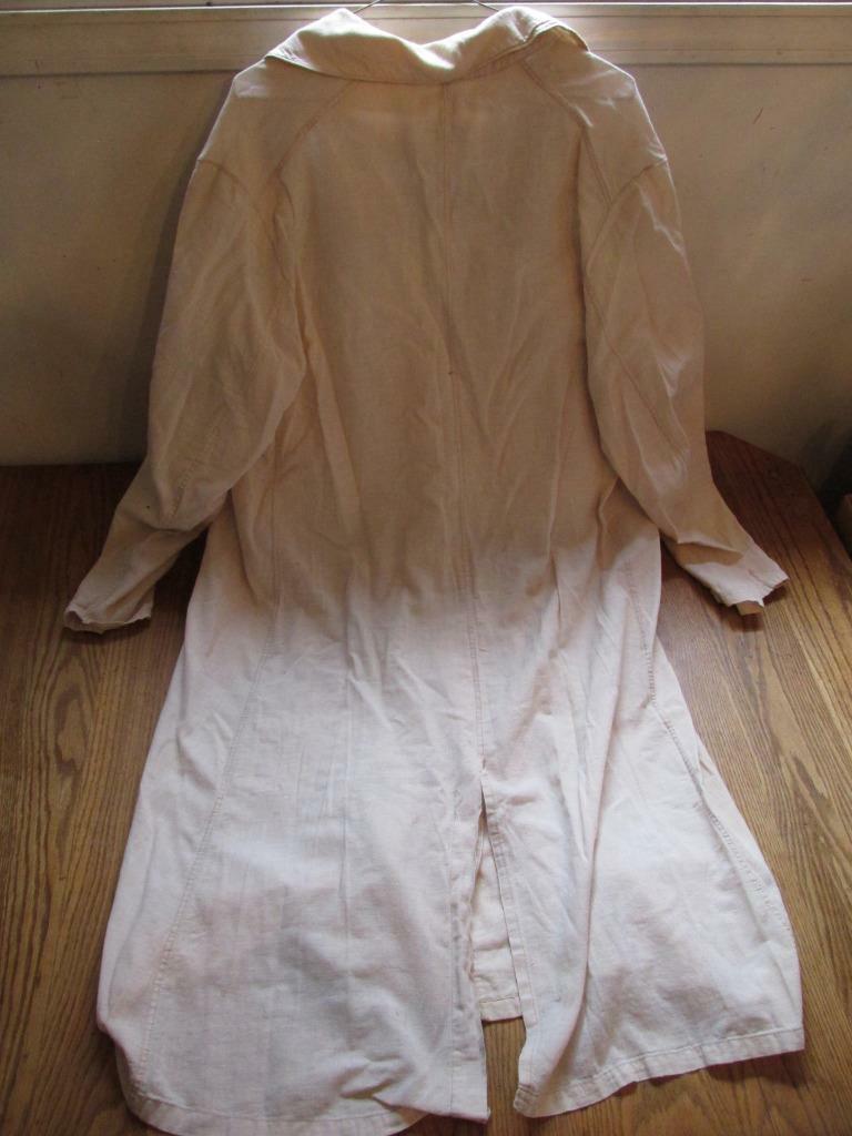 Antique Auto Linen Duster/Car Coat – “Cresco” Tagged/Ashland OH – EXC Cond