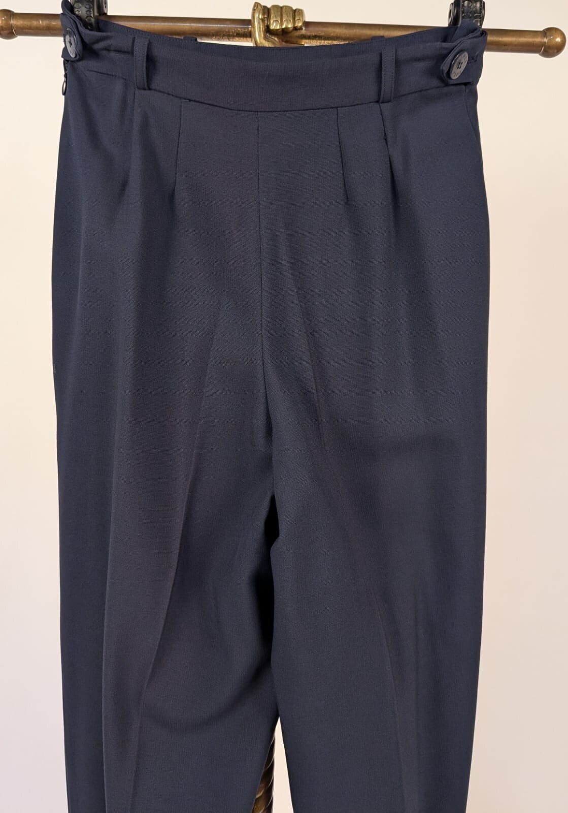 VINTAGE HERMES PARIS LONG PANTS W BUTTON SIDES – SIZE 42