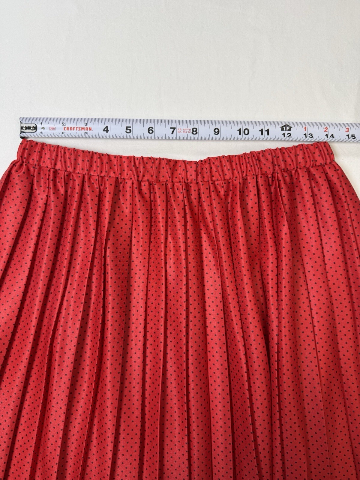 True Vintage Skirt Set 2 Pc Rockabilly Pin Up Large Black Red Polka Dot USA EUC