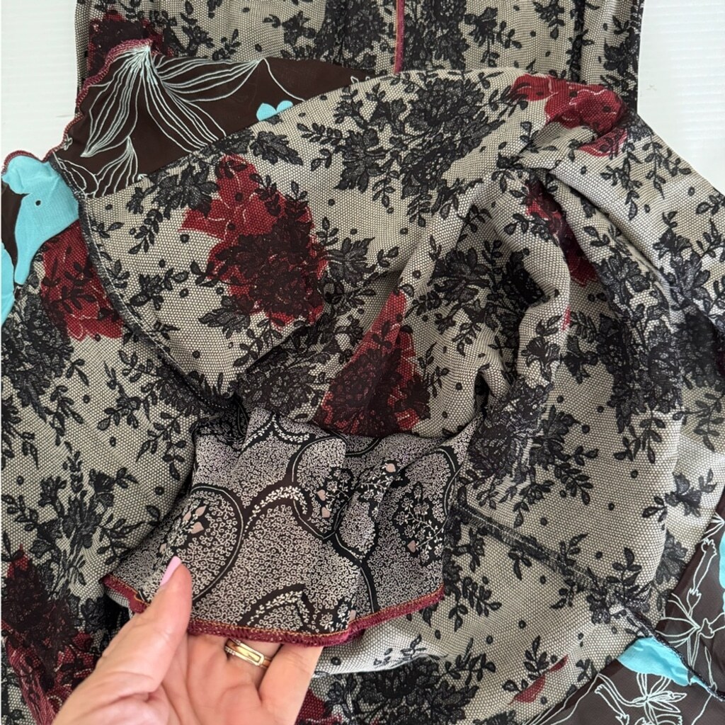 Vintage Boho Nothing Matches Boutique floral 2 pcs sheer skirt set Size 1 or S/M