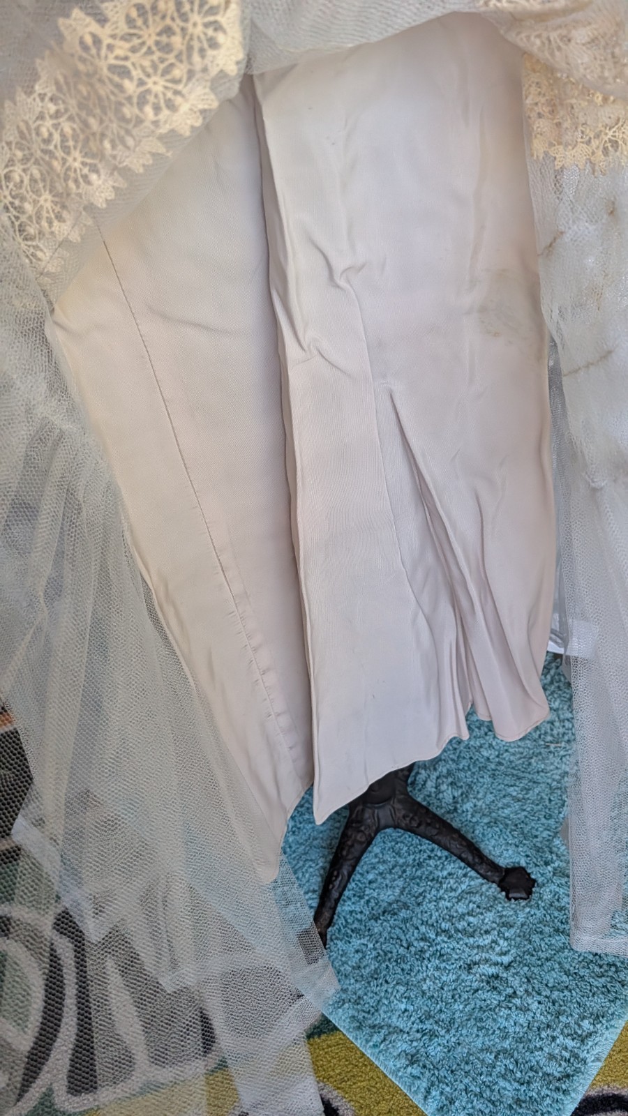 1950s Prom Dress W Lace Bolero Pale Blue Ruffles Fit And Flare